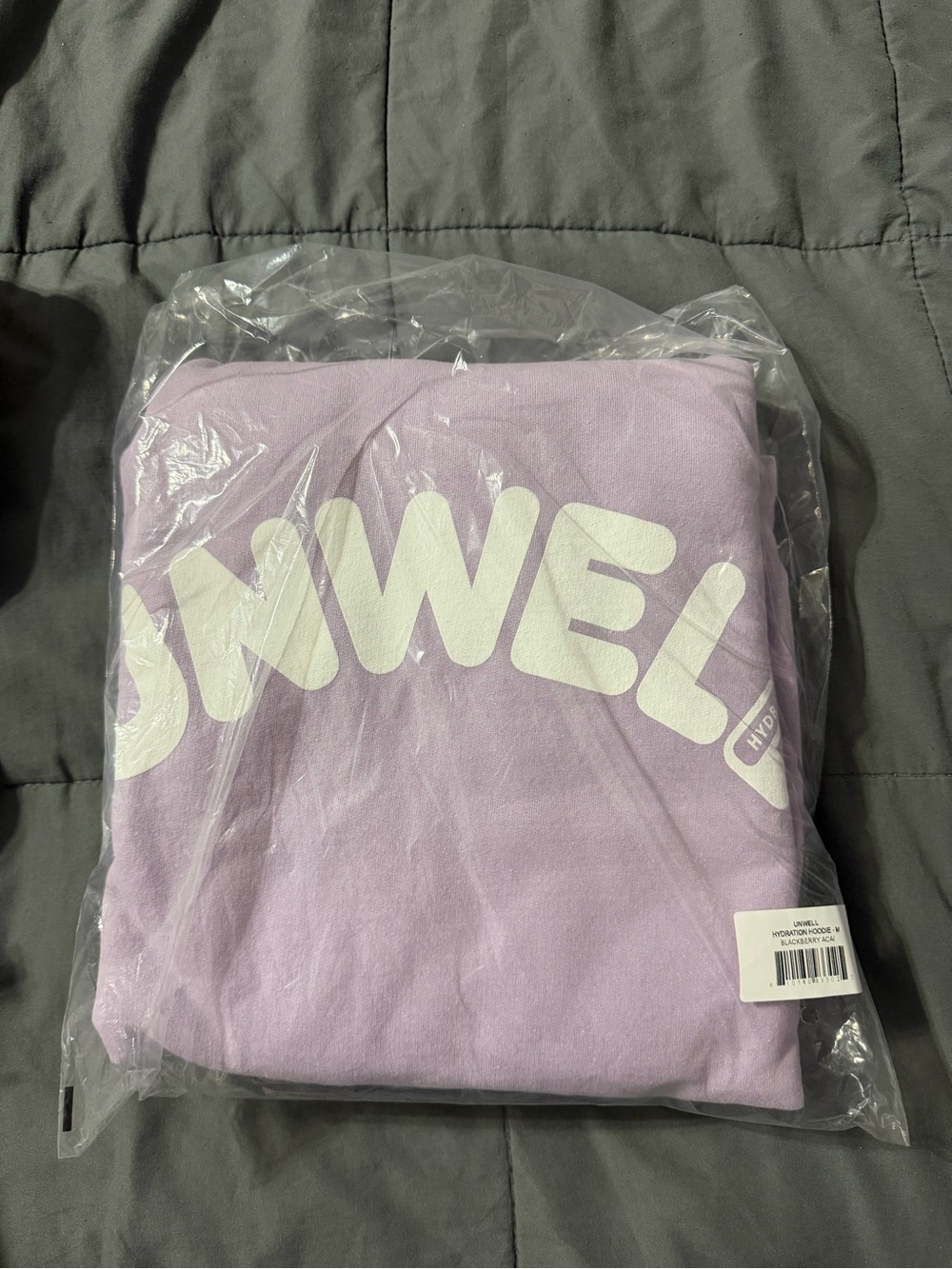 Lilac Logo Sweatshirt with White Block Lettering
